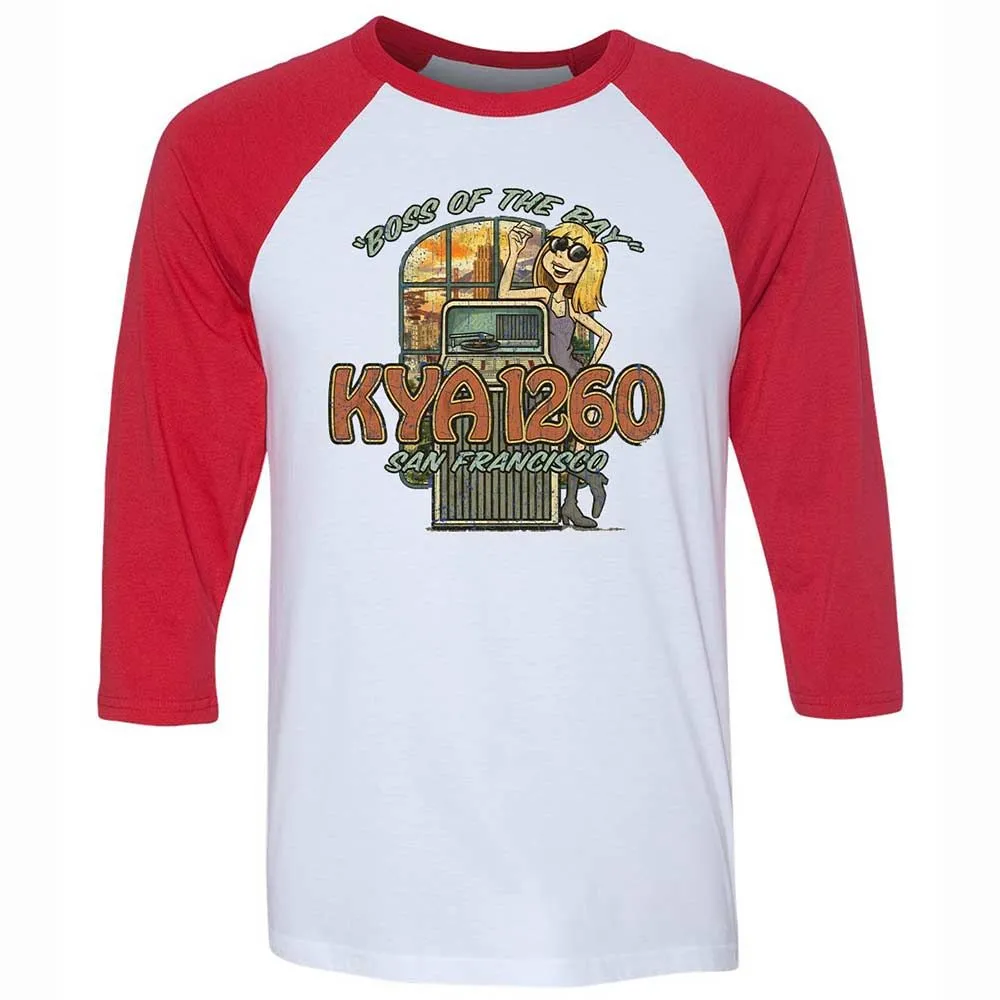 Unisex 3/4 Baseball Tee - 5VAPGKPK - White/Red - 9