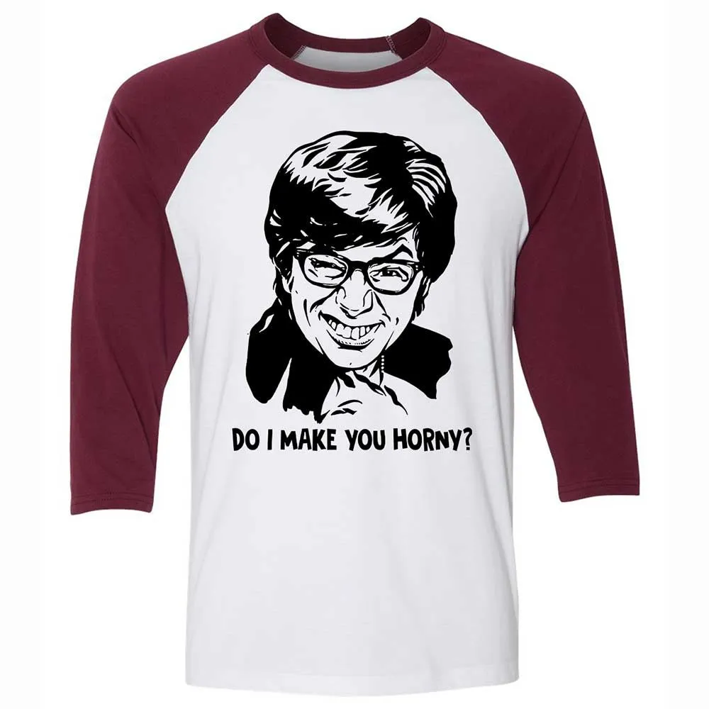Unisex 3/4 Baseball Tee - RJ2P4D72 - White/Maroon - 7