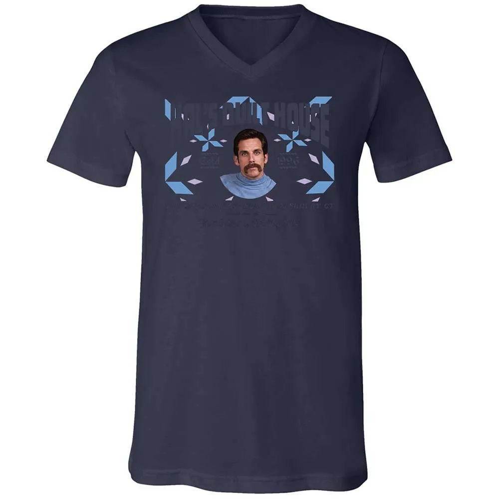 Unisex V-Neck T-Shirt - 36S9GH1R - Navy - 12