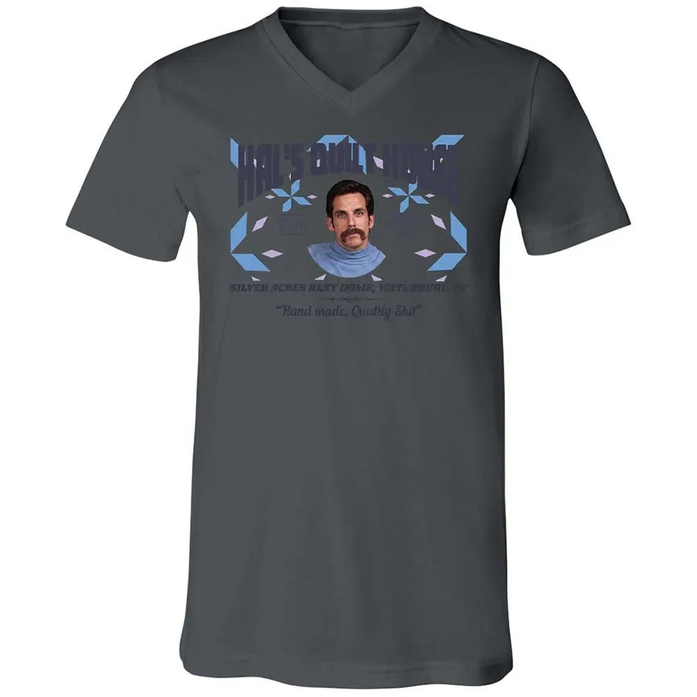 Unisex V-Neck T-Shirt - 36S9GH1R - Asphalt - 16