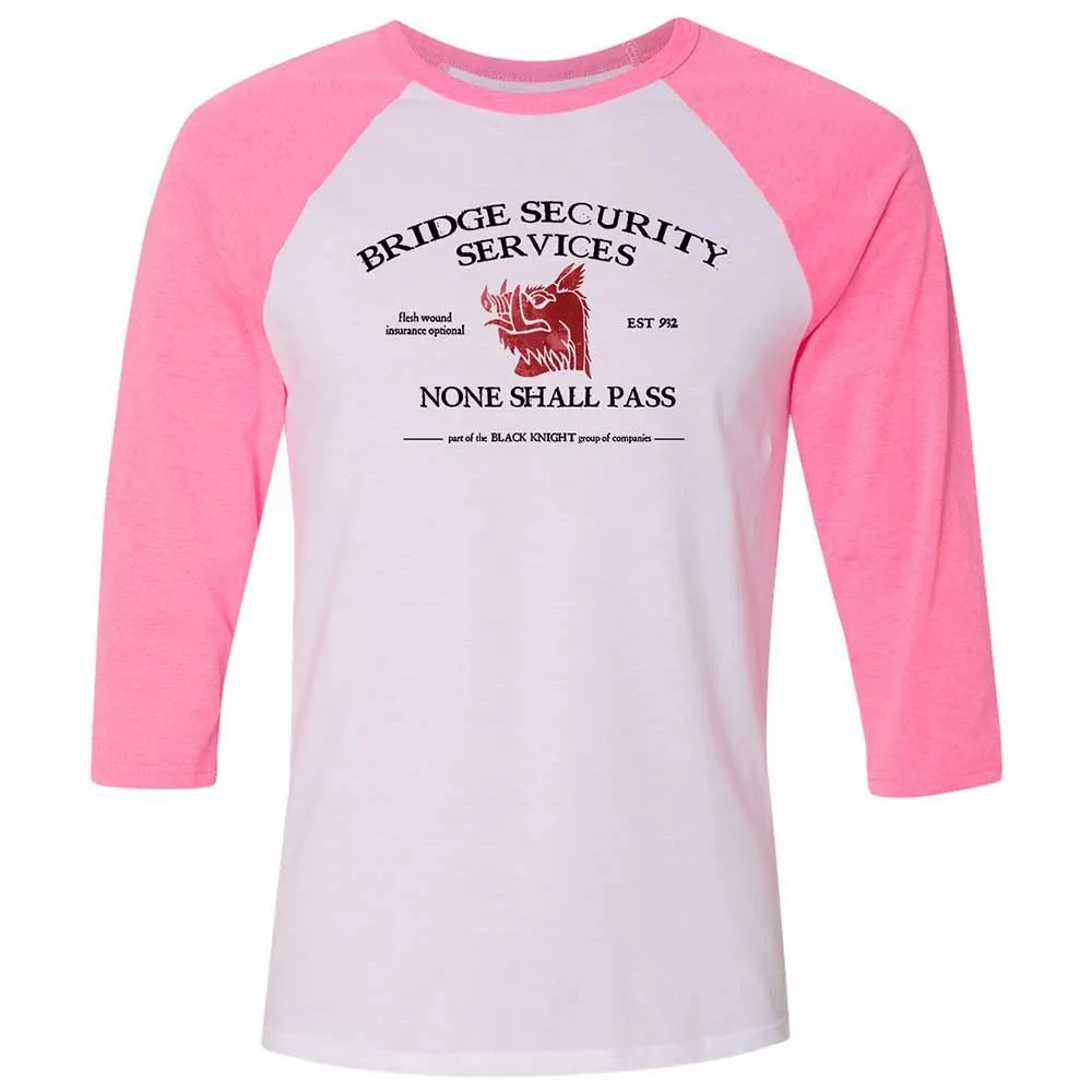 Unisex 3/4 Baseball Tee - 3WMV3F3F - White/Neon Pink - 12