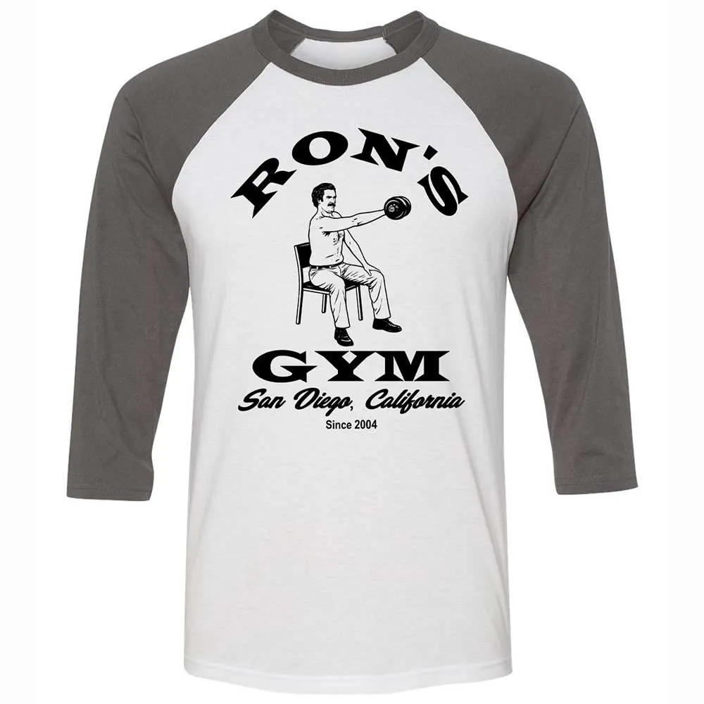Unisex 3/4 Baseball Tee - 1R34SE9J - White/Asphalt - 2