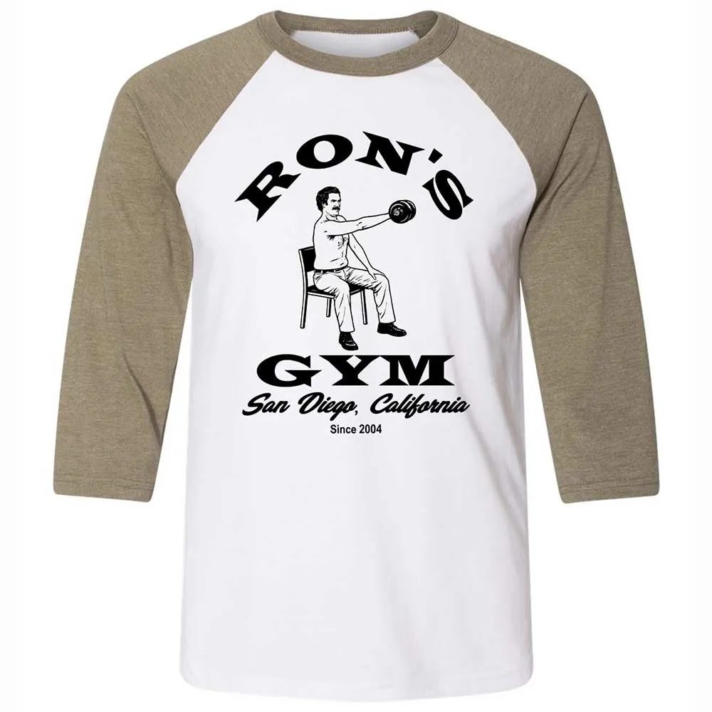 Unisex 3/4 Baseball Tee - 1R34SE9J - White/Heather Olive - 4