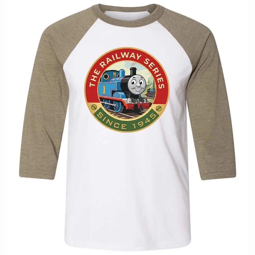 Unisex 3/4 Baseball Tee - U3GB6HL3 - White/Heather Olive - 4