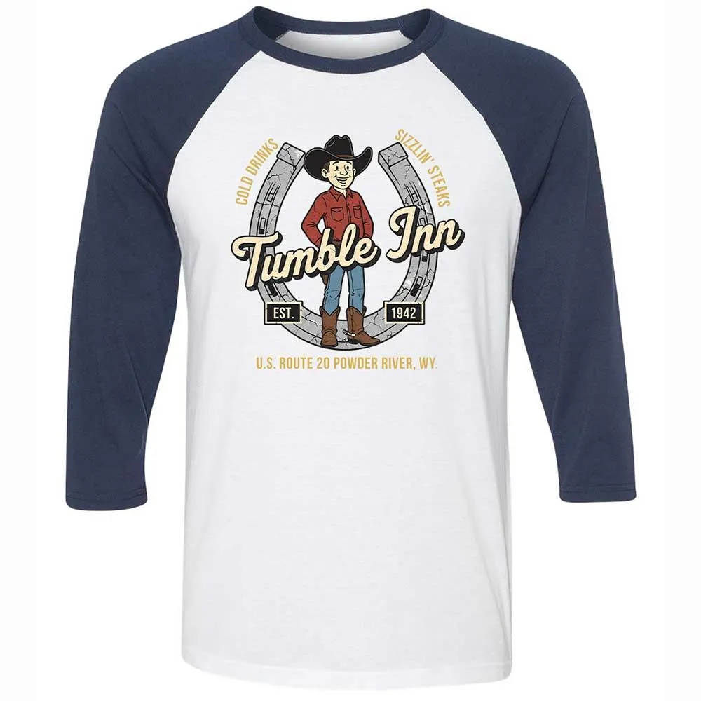 Unisex 3/4 Baseball Tee - NK6GZ6UE - White/Navy - 8