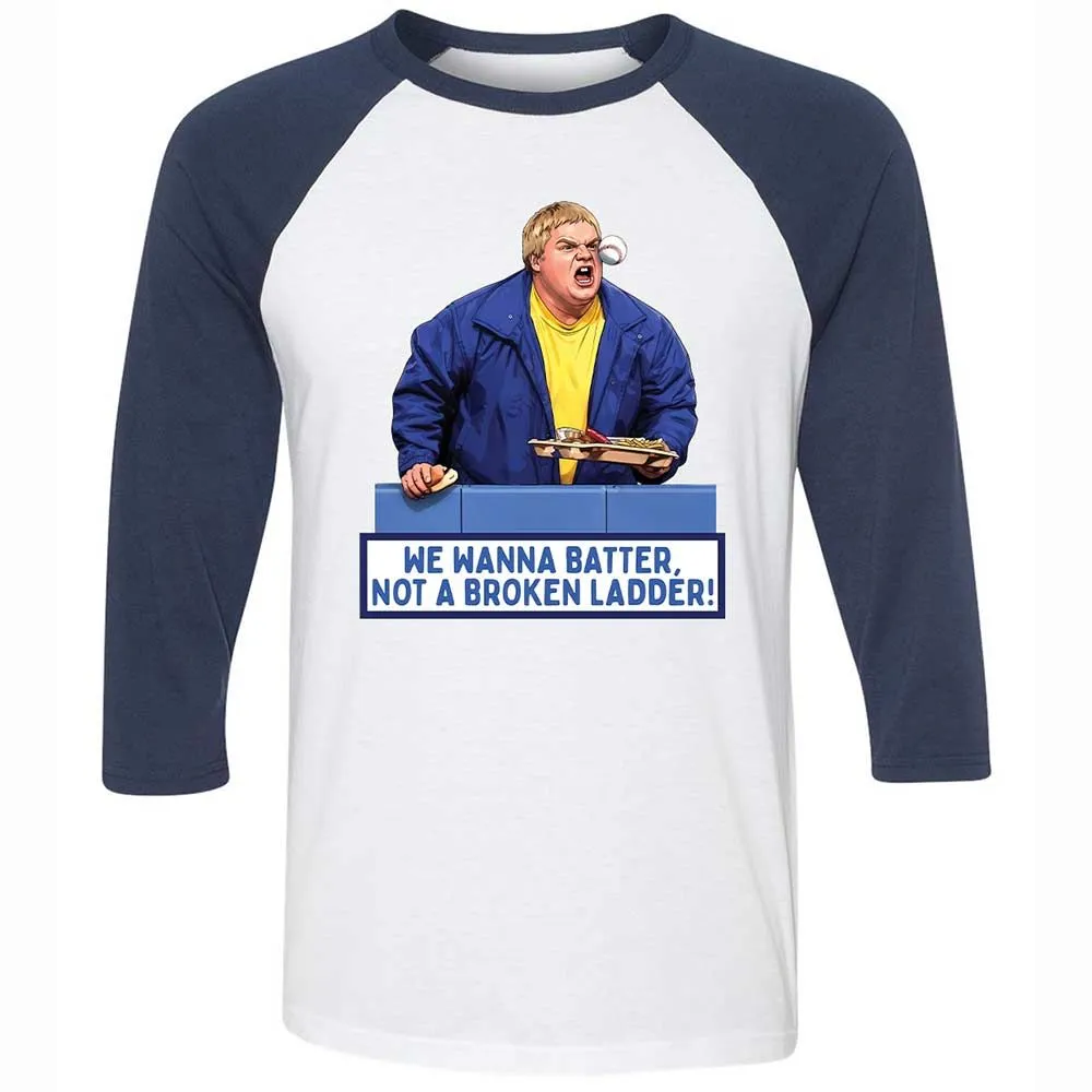 Unisex 3/4 Baseball Tee - P31DRH5V - White/Navy - 8