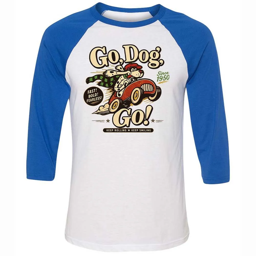 Unisex 3/4 Baseball Tee - UTS36MAE - White/True Royal - 10