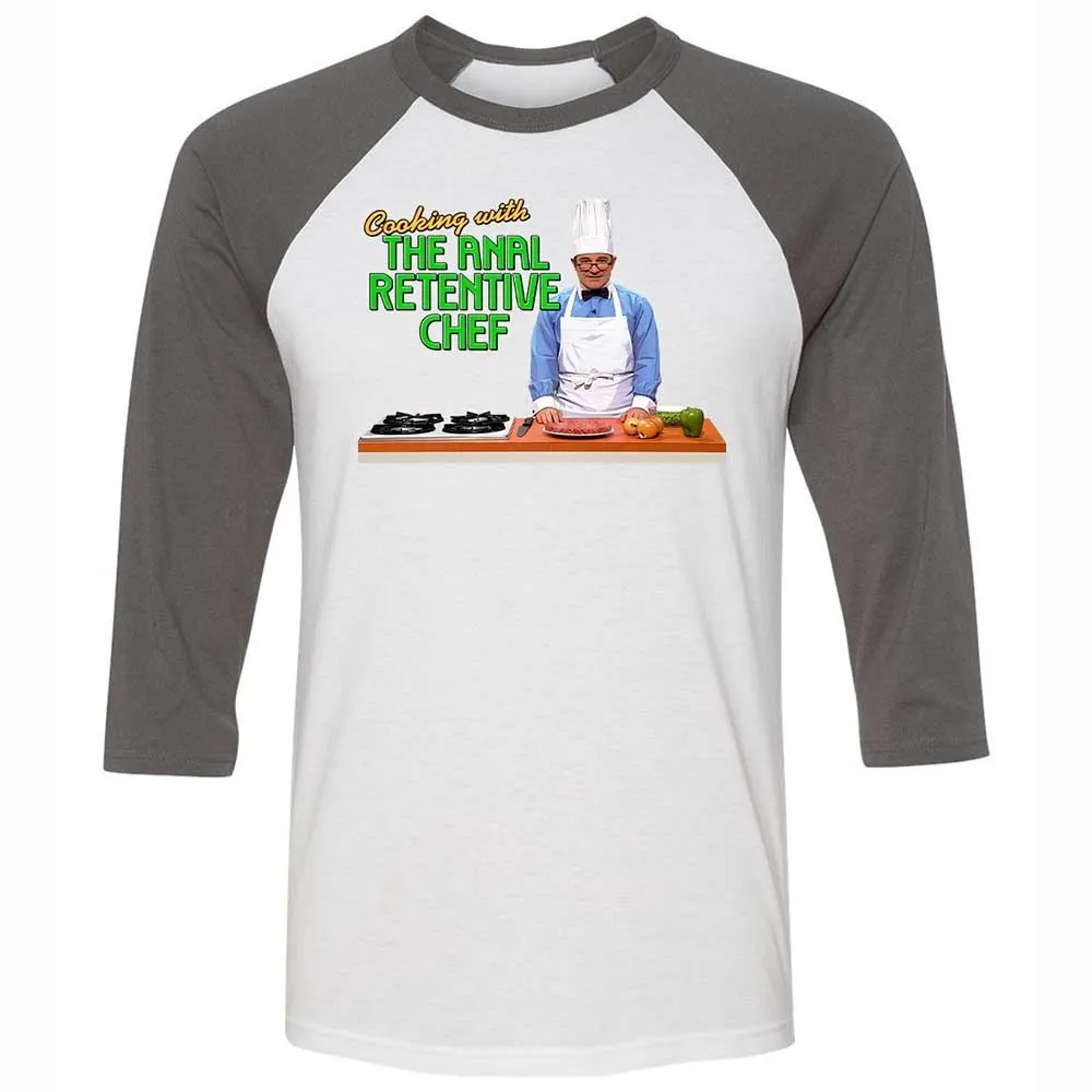 Unisex 3/4 Baseball Tee - CRW45KVQ - White/Asphalt - 2