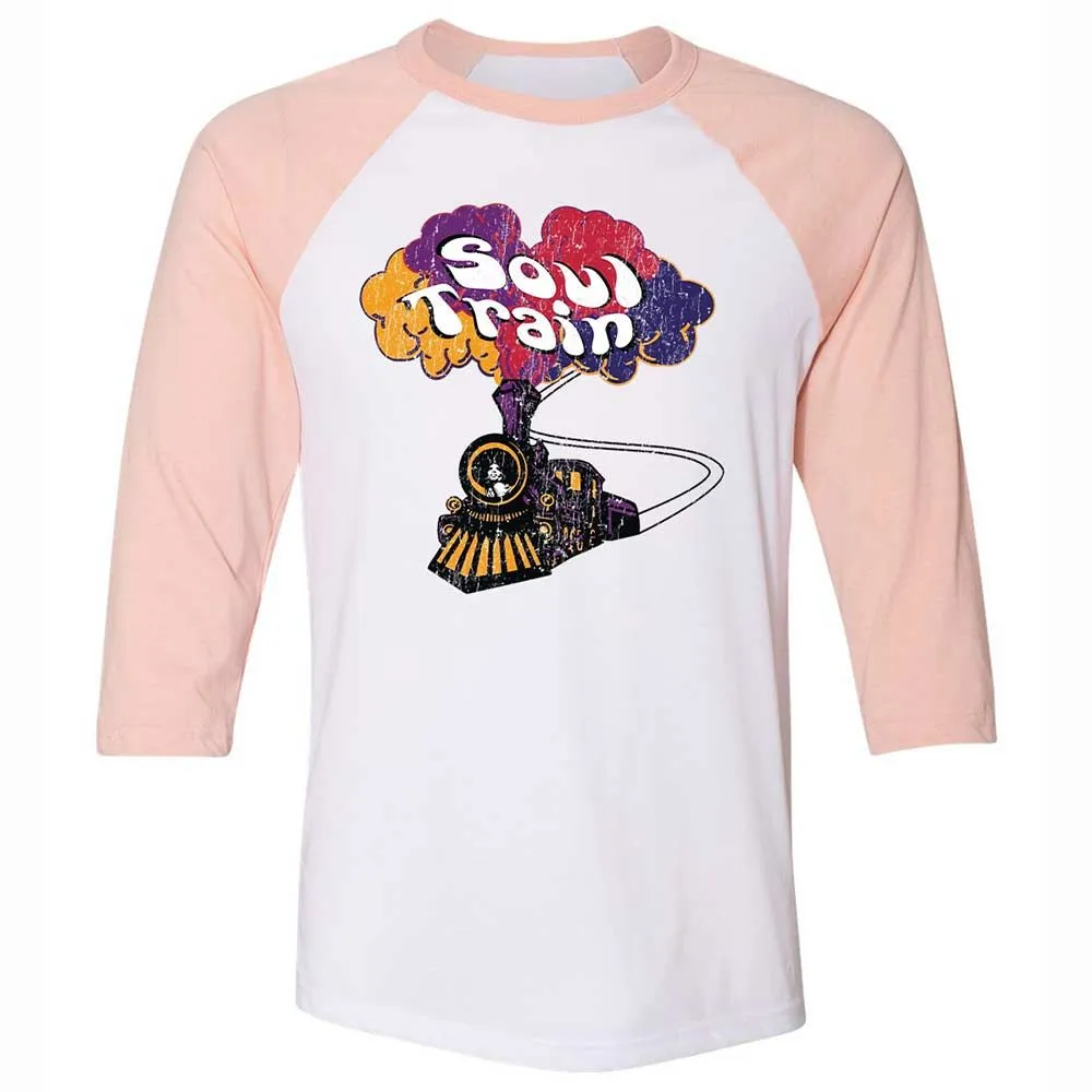 Unisex 3/4 Baseball Tee - K5JWLMM4 - White/Heather Peach - 5