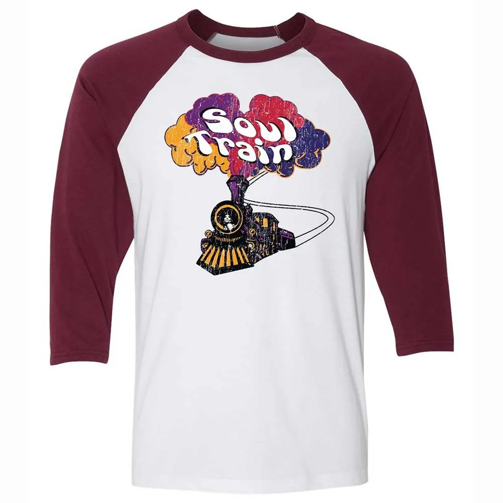 Unisex 3/4 Baseball Tee - K5JWLMM4 - White/Maroon - 7