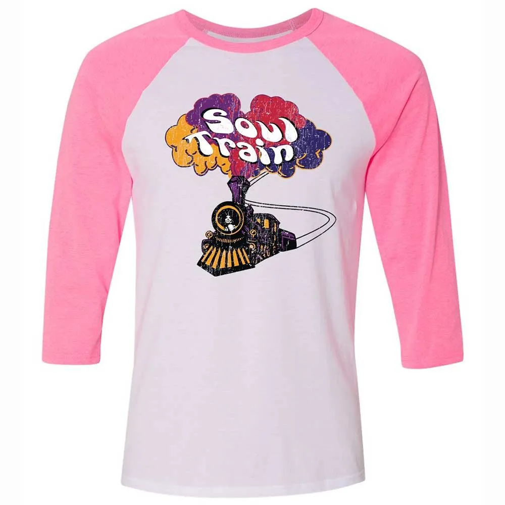 Unisex 3/4 Baseball Tee - K5JWLMM4 - White/Neon Pink - 12