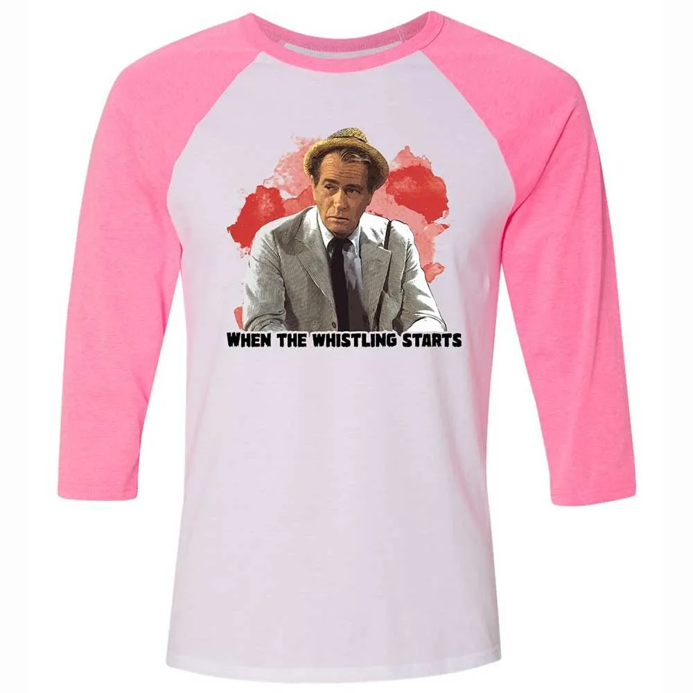 Unisex 3/4 Baseball Tee - NT27EKPN - White/Neon Pink - 12