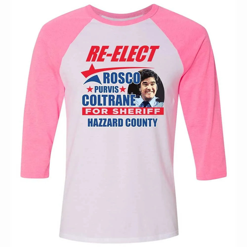 Unisex 3/4 Baseball Tee - QM1UTX4N - White/Neon Pink - 12