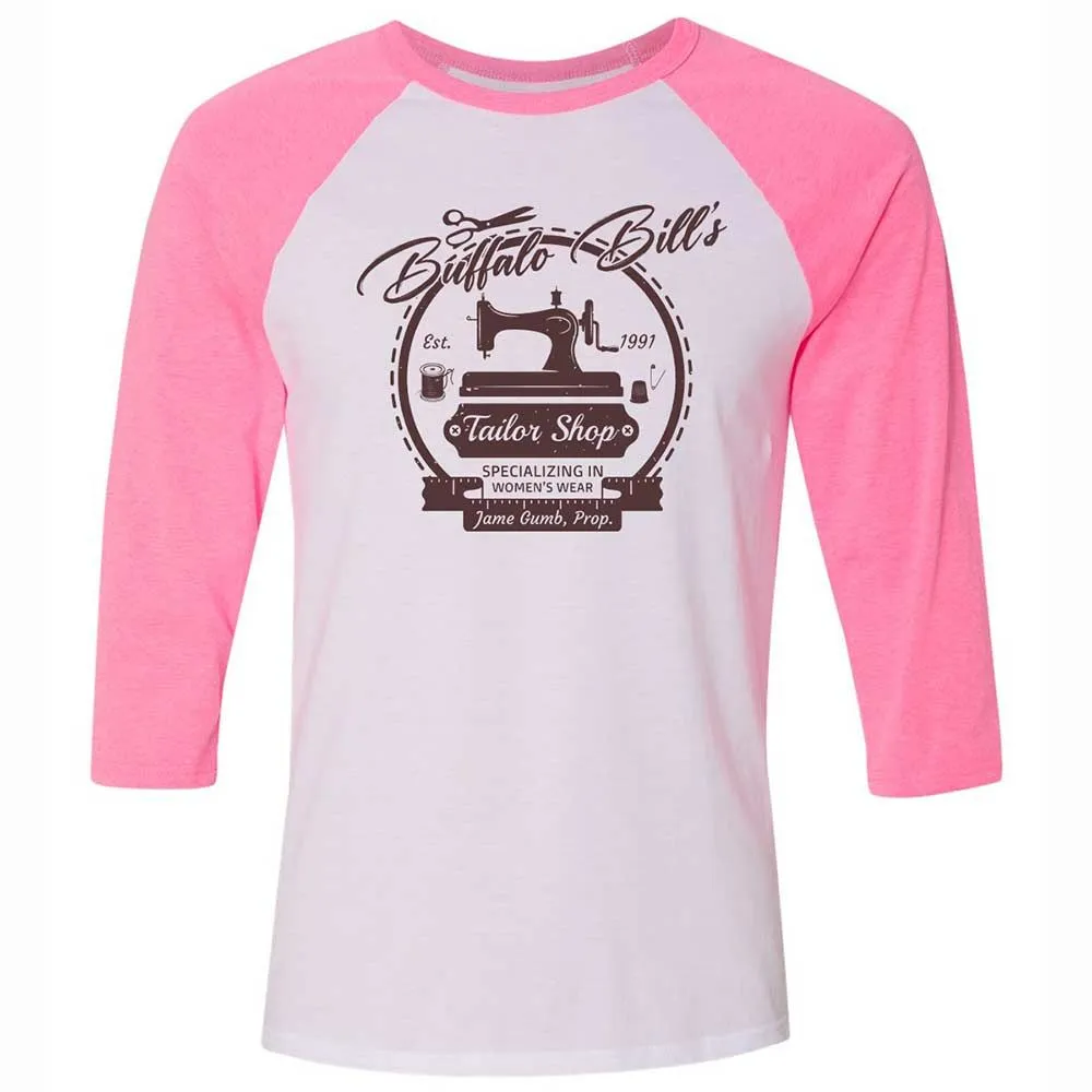 Unisex 3/4 Baseball Tee - 4U6E2BG2 - White/Neon Pink - 12
