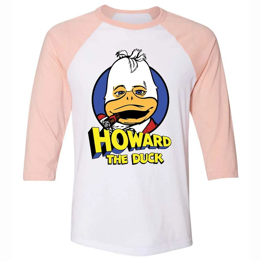Unisex 3/4 Baseball Tee - 88W8EJKR - White/Heather Peach - 5