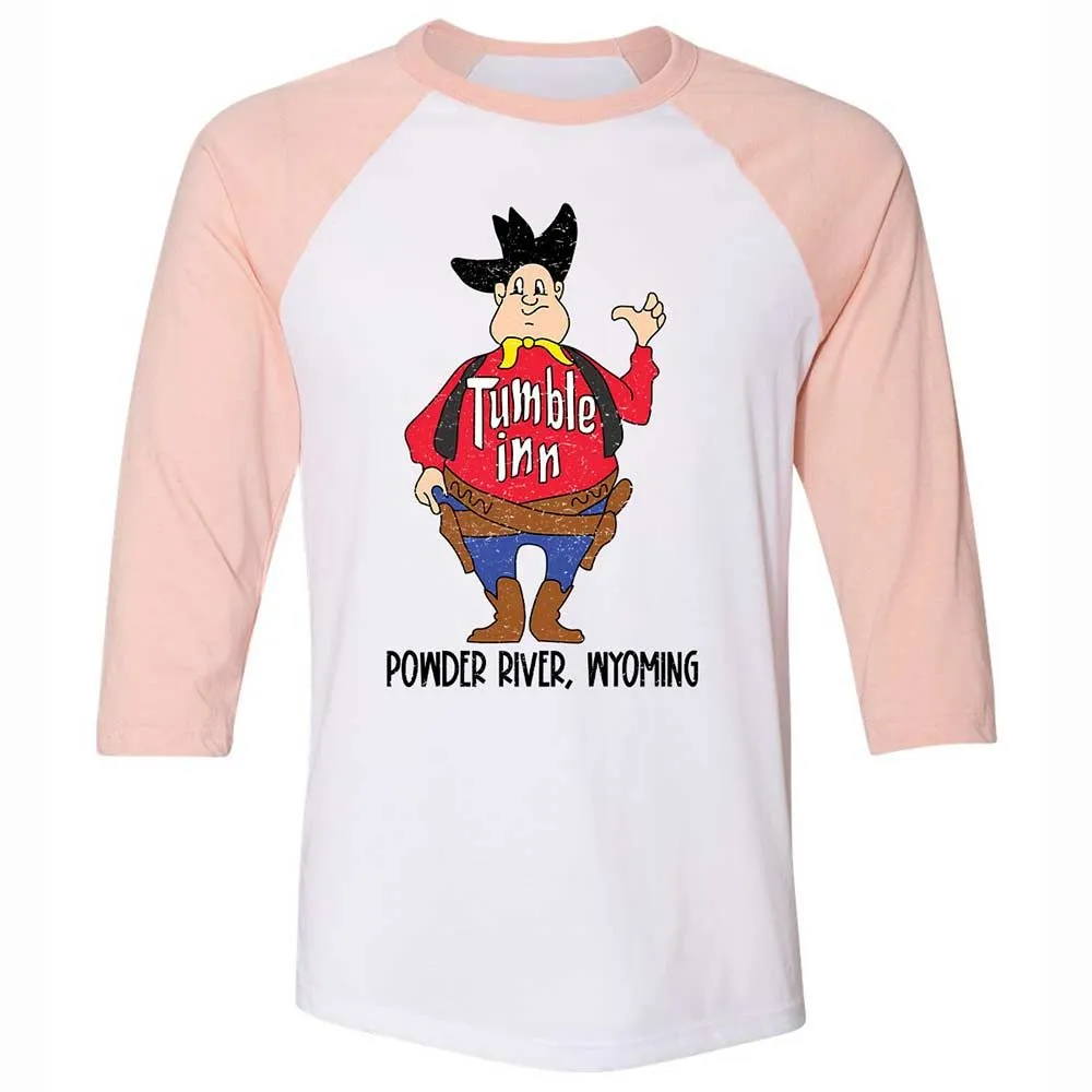 Unisex 3/4 Baseball Tee - N56L9E6L - White/Heather Peach - 5