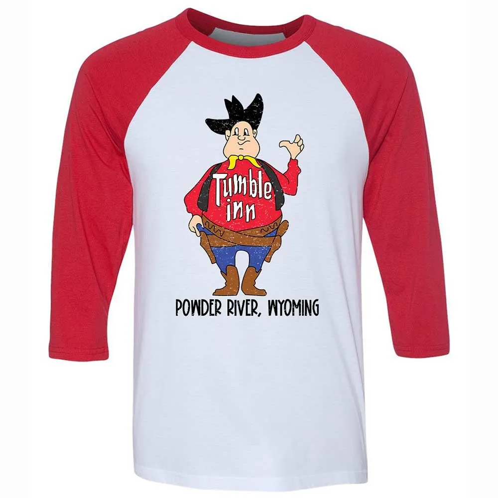 Unisex 3/4 Baseball Tee - N56L9E6L - White/Red - 9