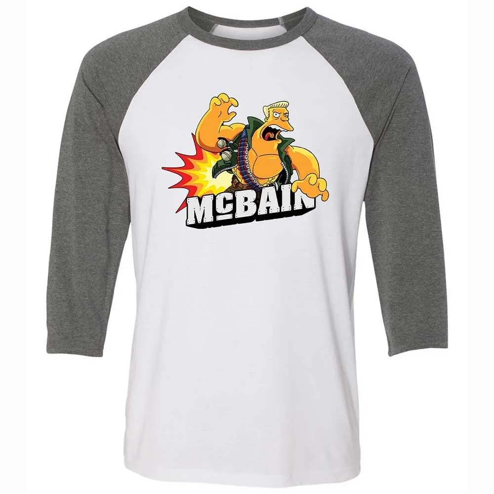 Unisex 3/4 Baseball Tee - VECTVXY9 - White/Deep Heather - 11