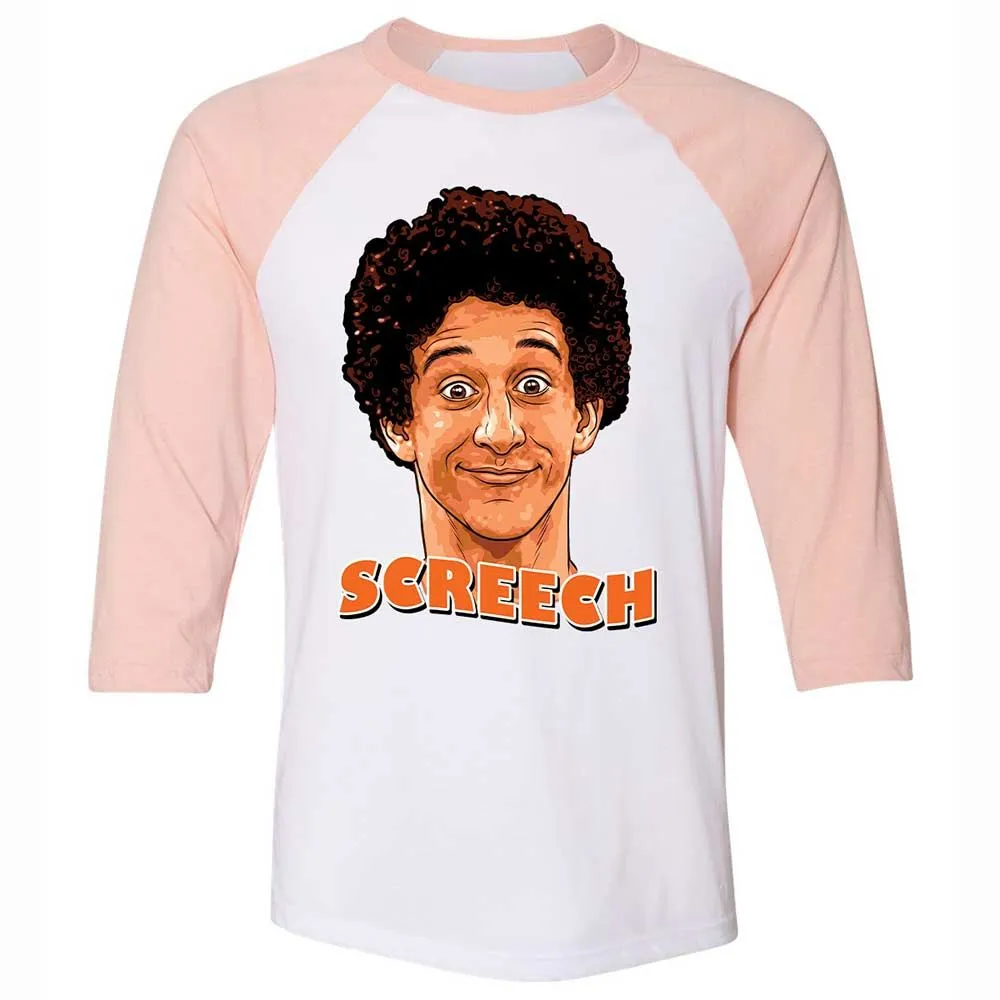 Unisex 3/4 Baseball Tee - PKLBYDKK - White/Heather Peach - 5