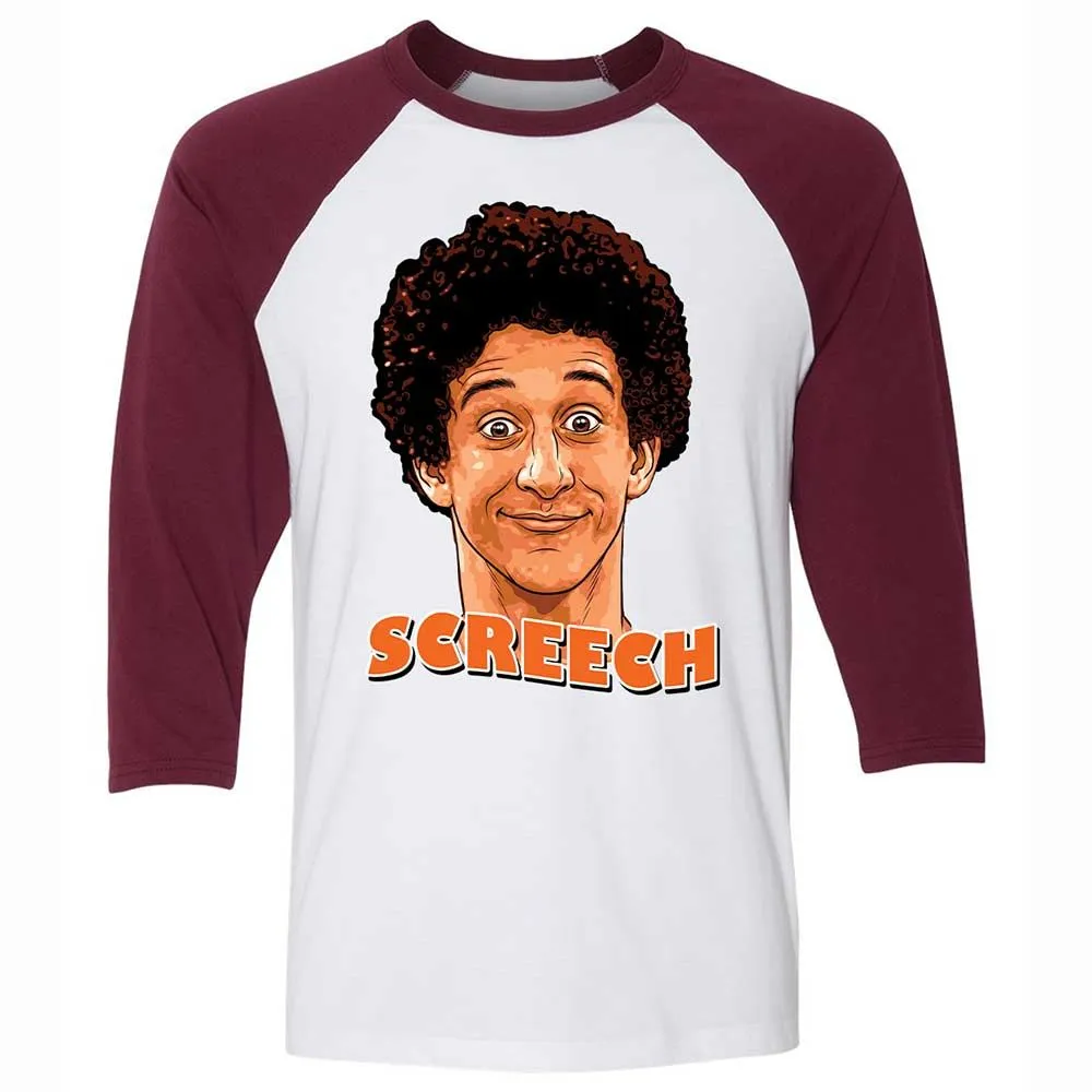 Unisex 3/4 Baseball Tee - PKLBYDKK - White/Maroon - 7