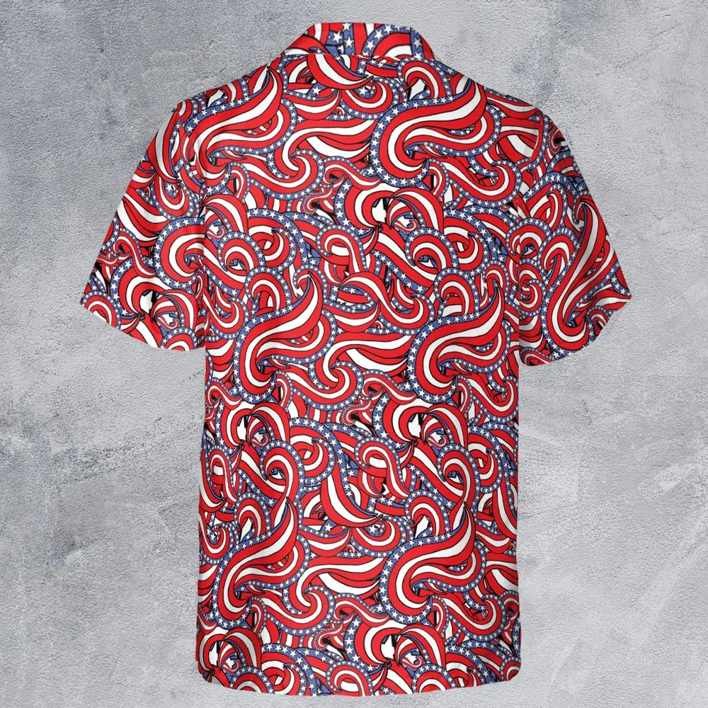Patriotic American Flag Red White and Blue Stars -  - 3