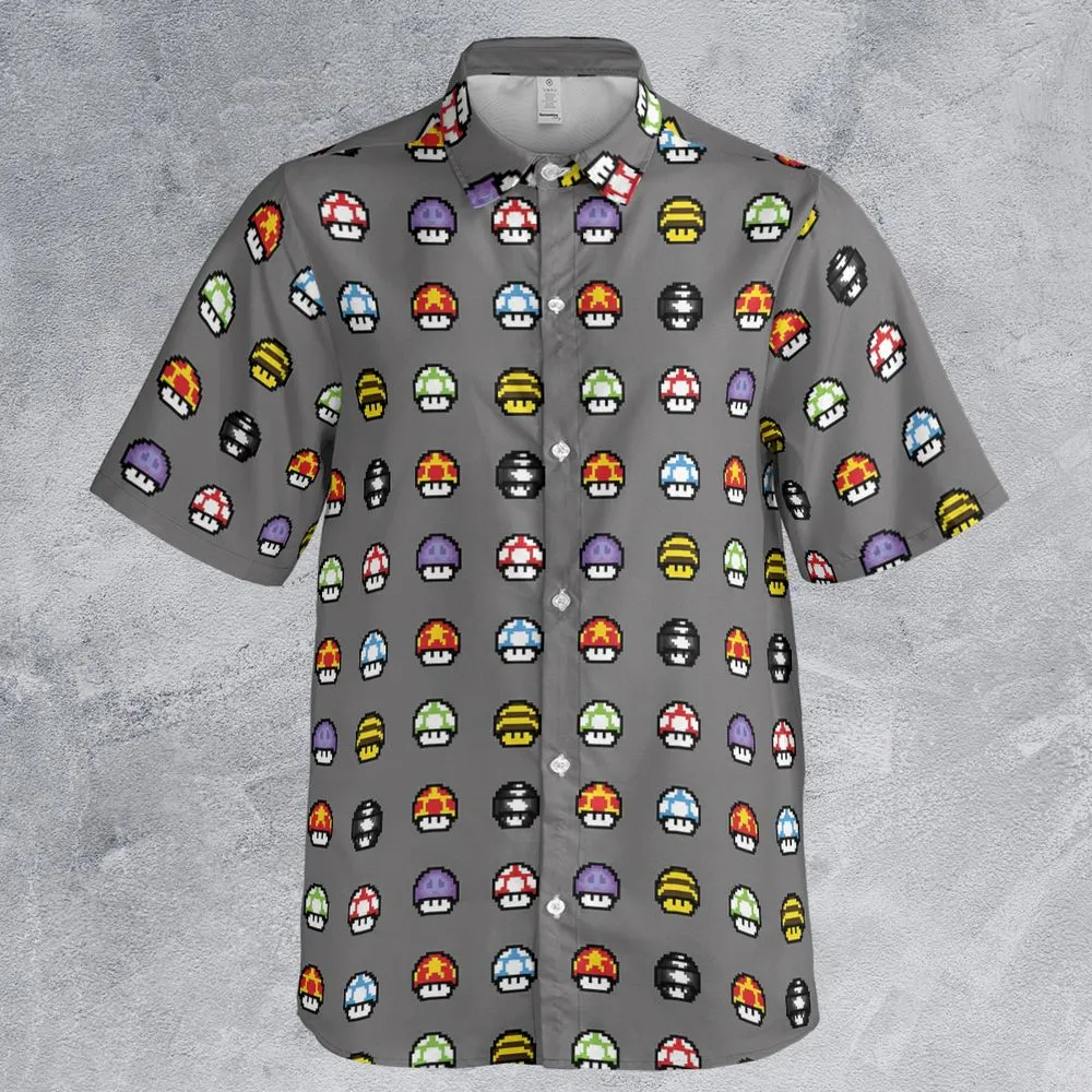 Retro Pixels Mushroom Pattern -  - 2
