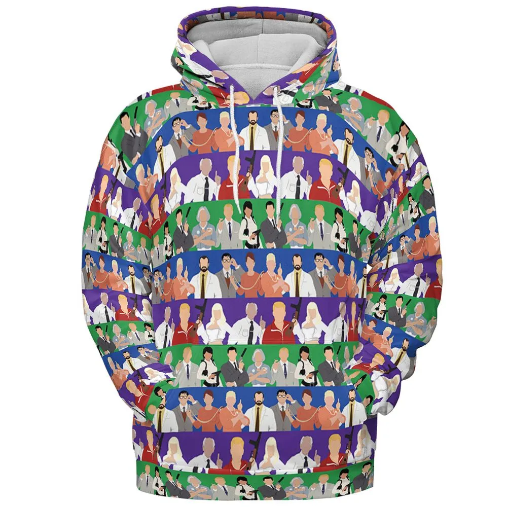 All-over Print Hoodie - QB9HS6Y5 -  - 2
