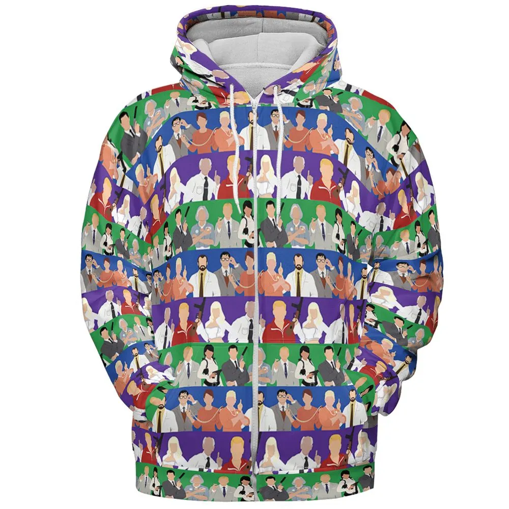 All-over Print Hoodie - QB9HS6Y5 -  - 3
