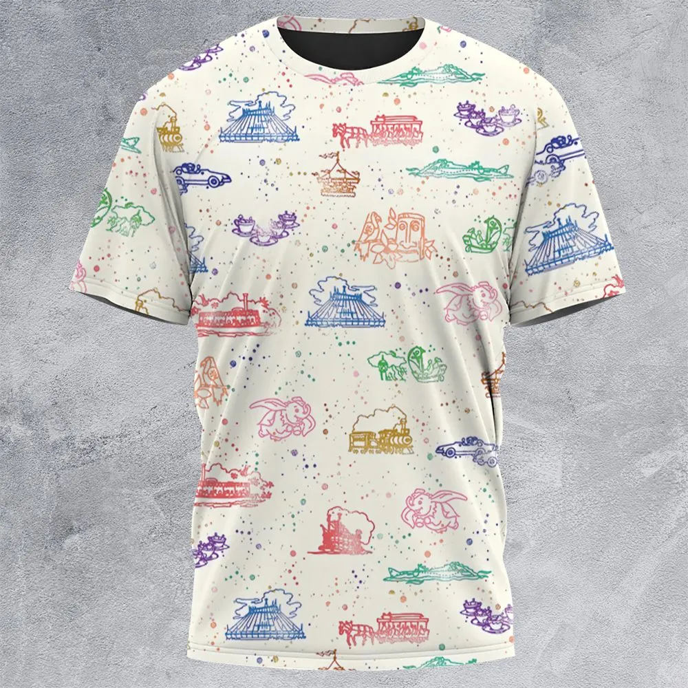 All-Over Print Unisex T-Shirt - FFE6VWE1 -  - 3