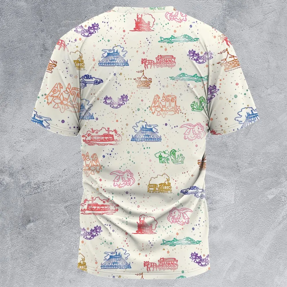 All-Over Print Unisex T-Shirt - FFE6VWE1 -  - 4