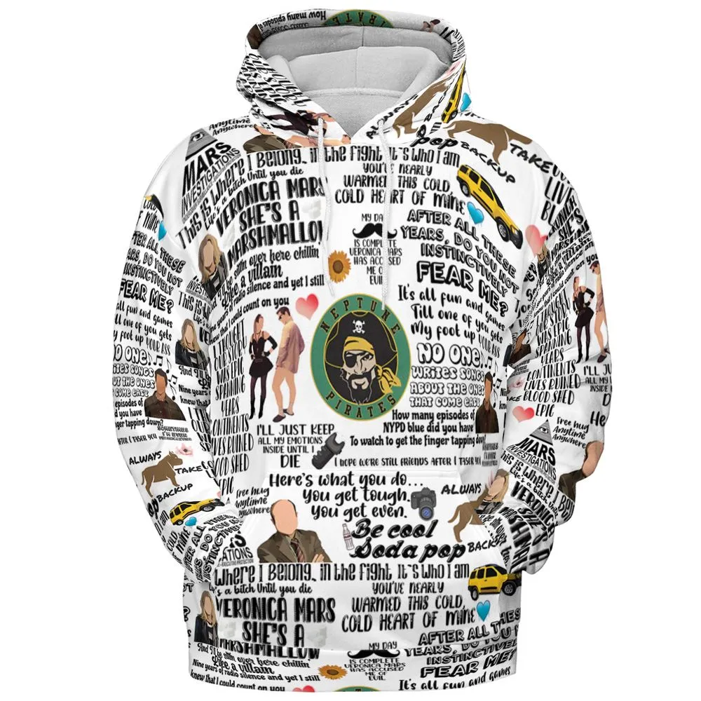 All-over Print Hoodie - 3BAZRUFD -  - 2