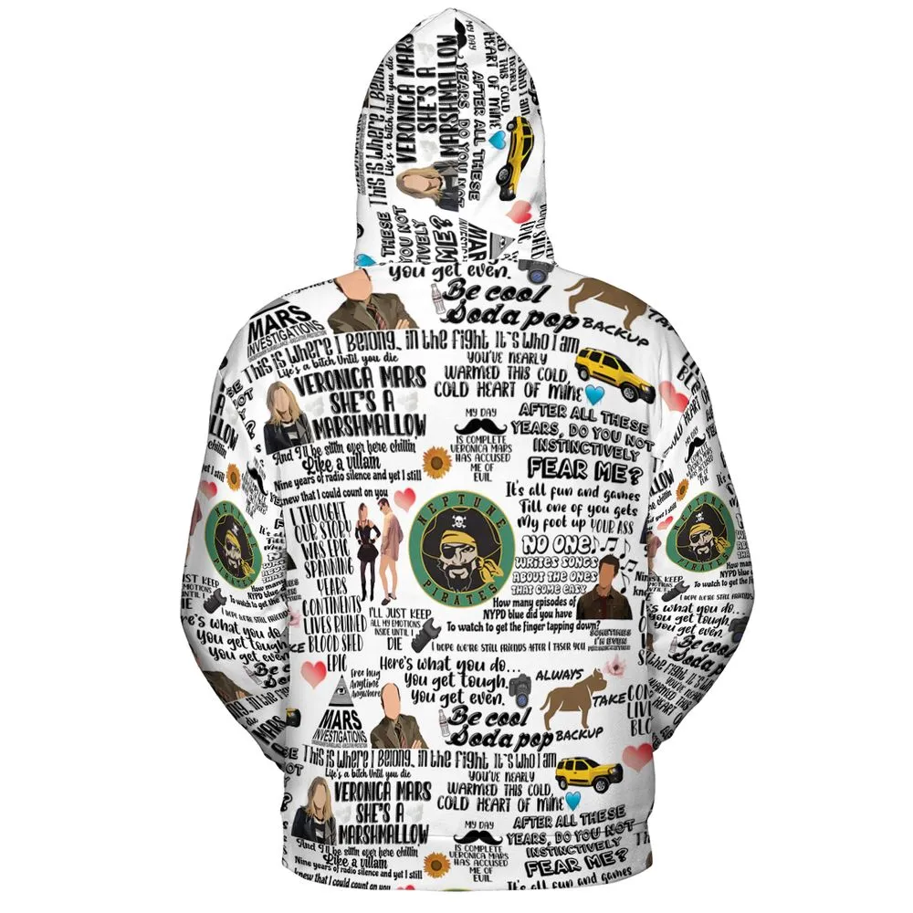 All-over Print Hoodie - 3BAZRUFD -  - 4