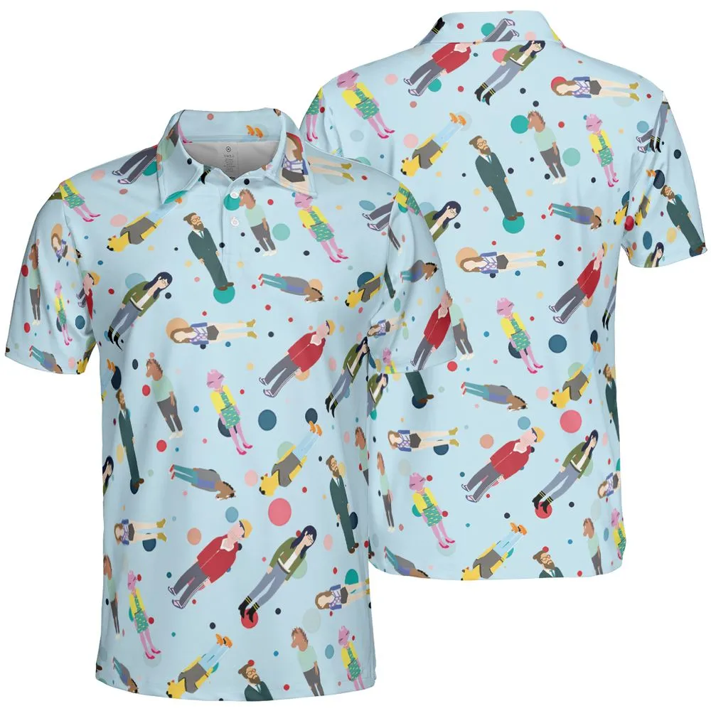 AOP Men/Women Polo Shirt - ASSCUXGR -  - 2