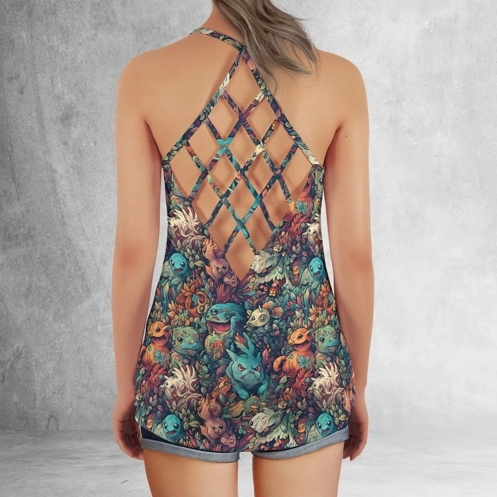 Criss Cross Tank Top - QPRZV5D2 -  - 3