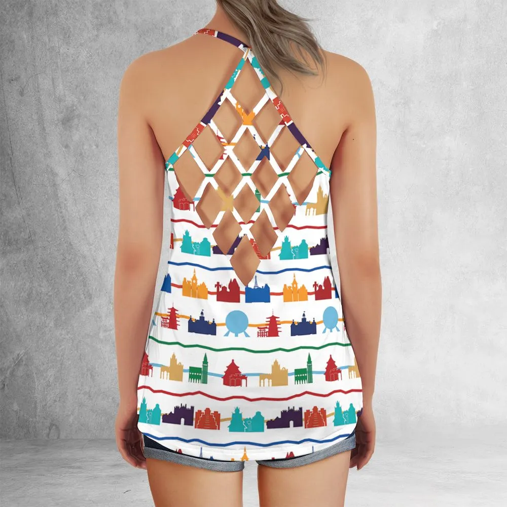 Criss Cross Tank Top - MAU6B96L -  - 3