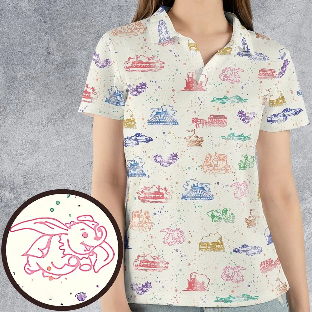 AOP Men/Women Polo Shirt - 6YP4D2QT -  - 4