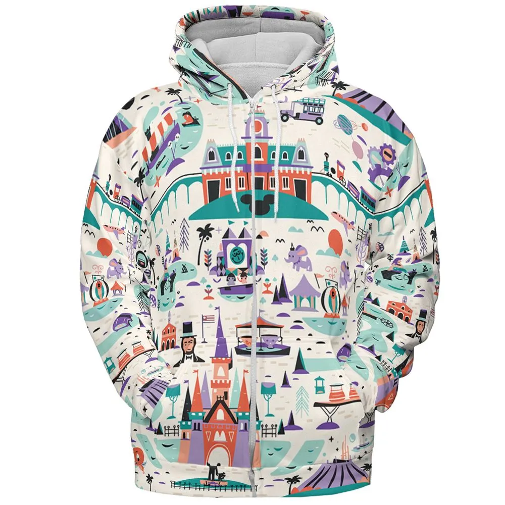 All-over Print Hoodie - V9NEHE3N -  - 3