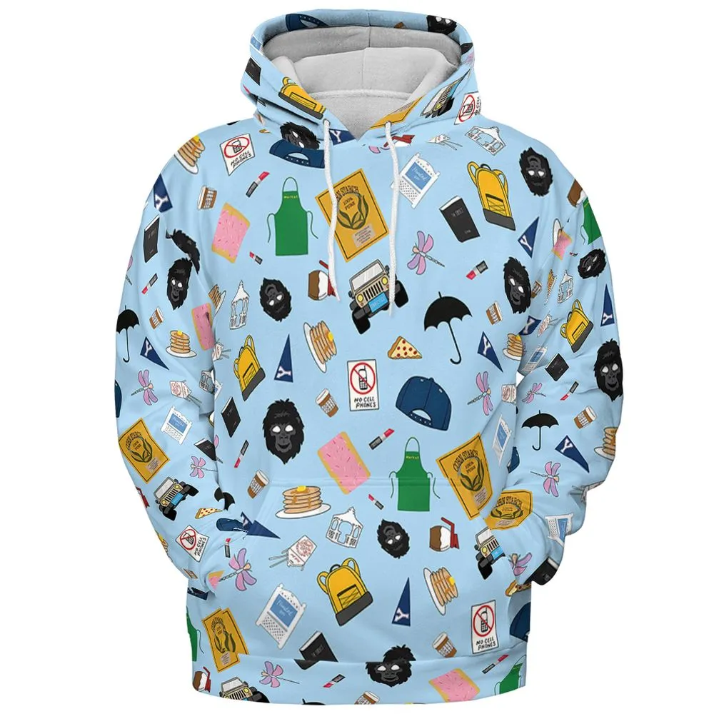 All-over Print Hoodie - 8TZJ3UBQ -  - 2