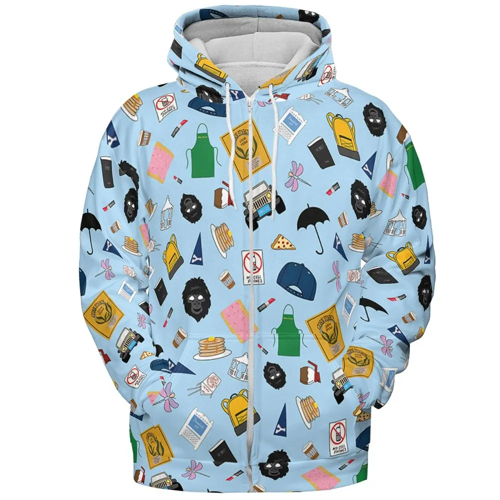 All-over Print Hoodie - 8TZJ3UBQ -  - 3
