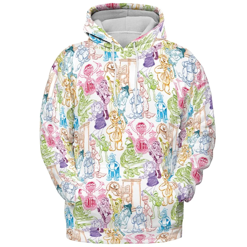All-over Print Hoodie - 9TE8F98J -  - 2