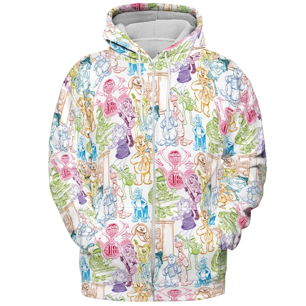 All-over Print Hoodie - 9TE8F98J -  - 3