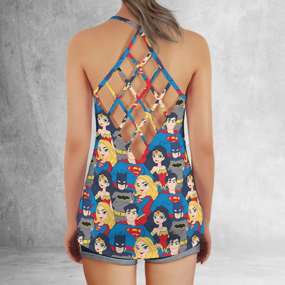 Criss Cross Tank Top - NUVJ6THC -  - 3