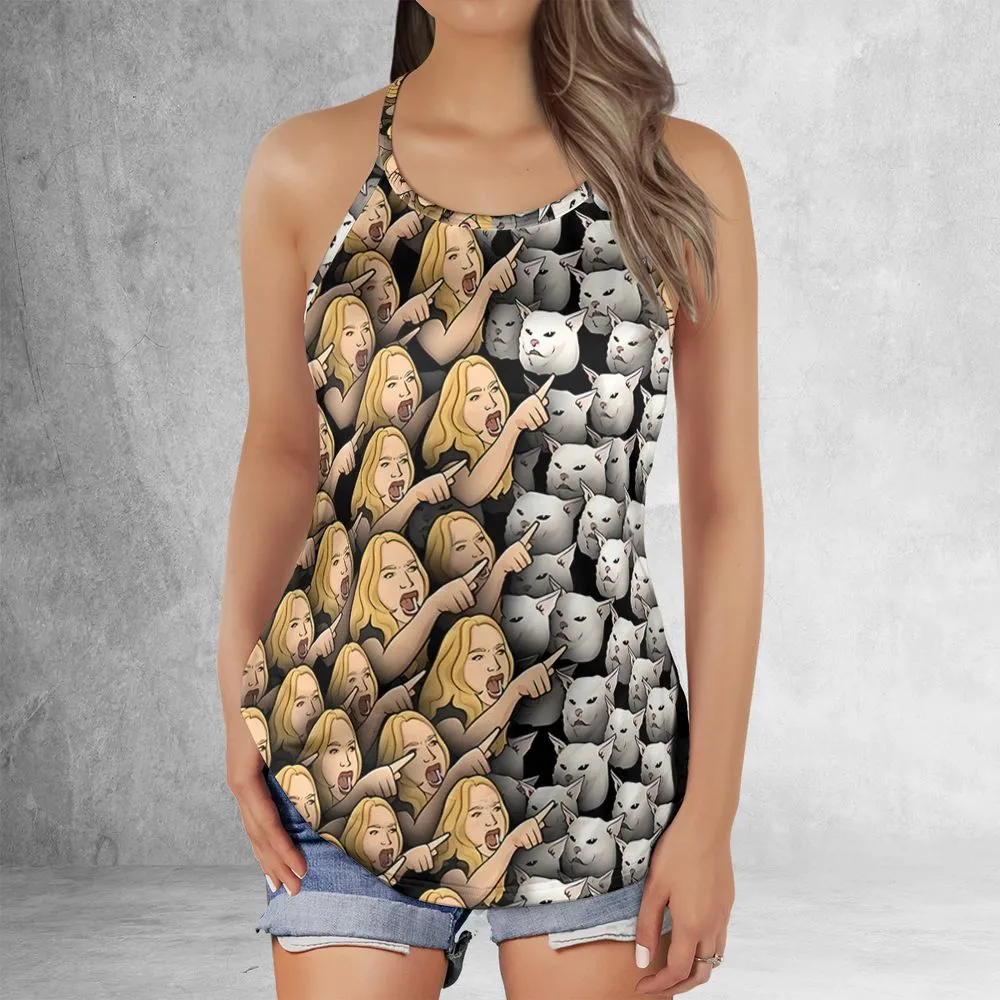 Womans Yelling at Cats -  - 2