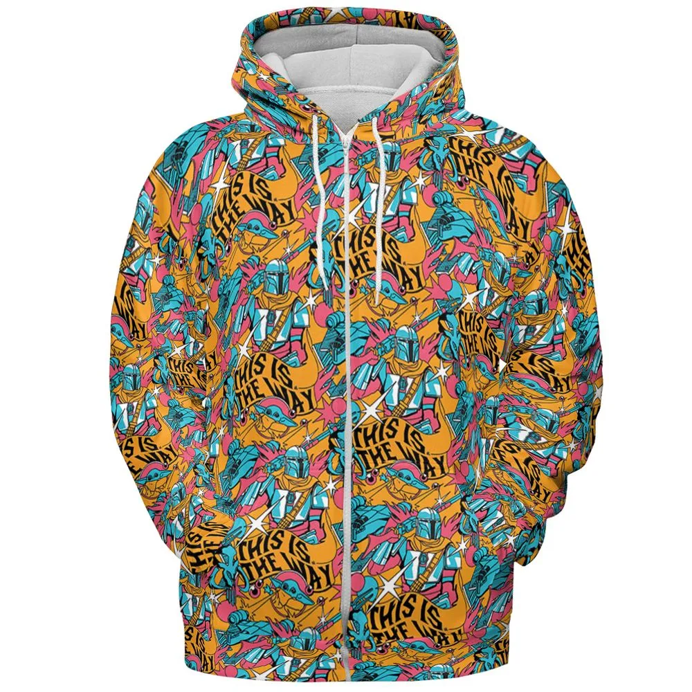 All-over Print Hoodie - FLD5GPND -  - 3