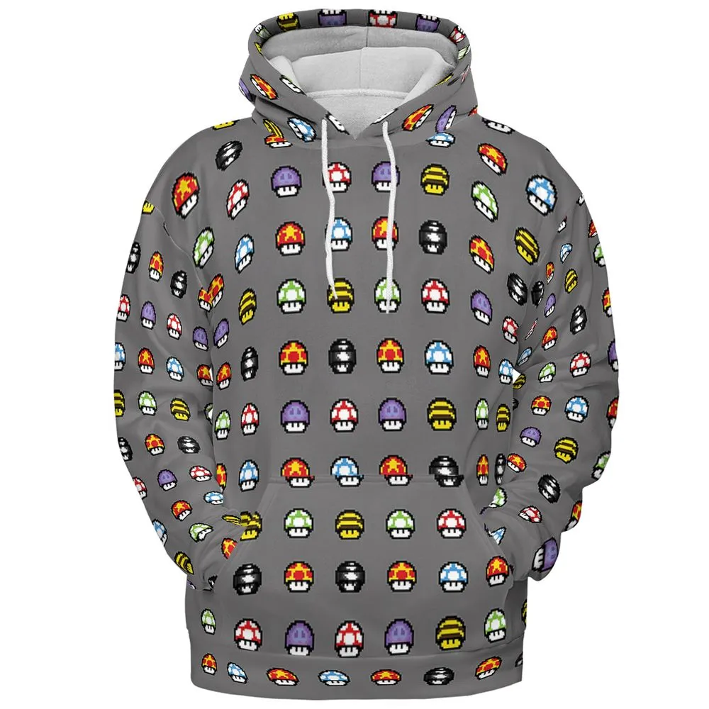 Retro Pixels Mushroom Pattern -  - 2