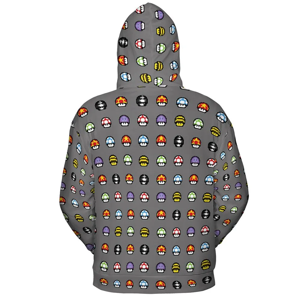 Retro Pixels Mushroom Pattern -  - 4