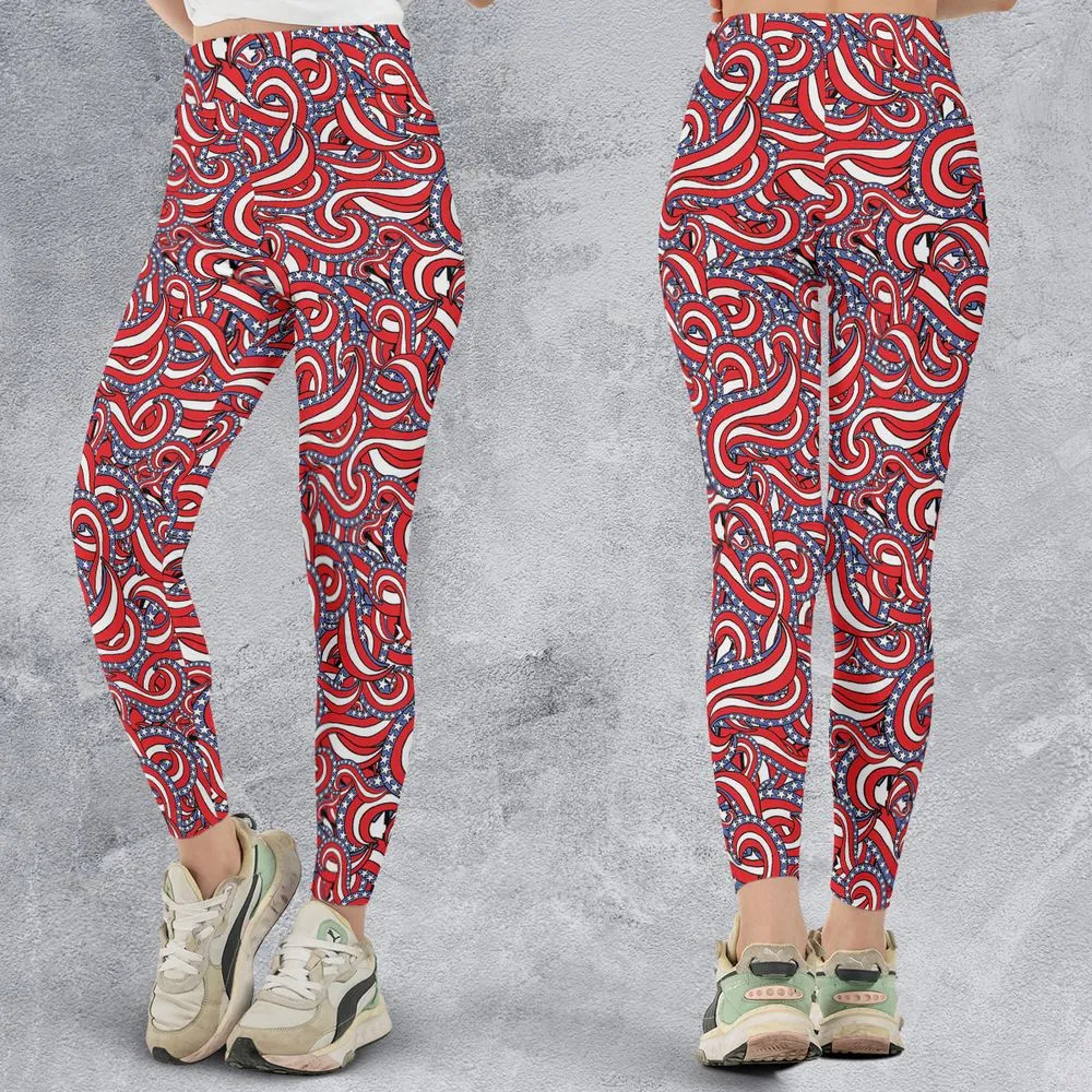 Patriotic American Flag Red White and Blue Stars -  - 3