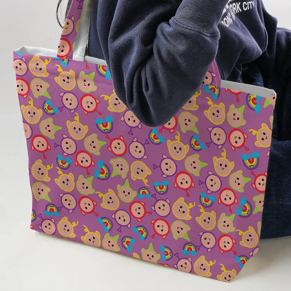 Colorful Friends Teletubbies Large Tote Bag - 2
