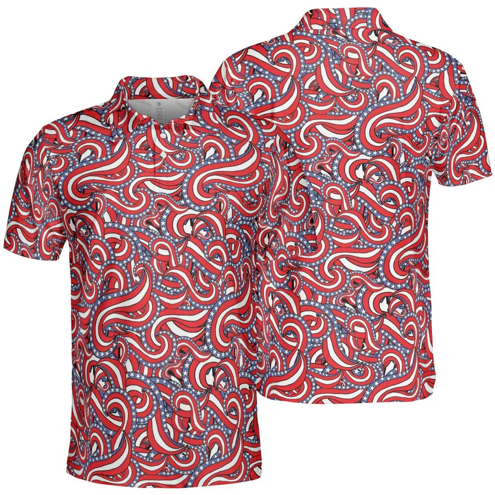 Patriotic American Flag Red White and Blue Stars -  - 2