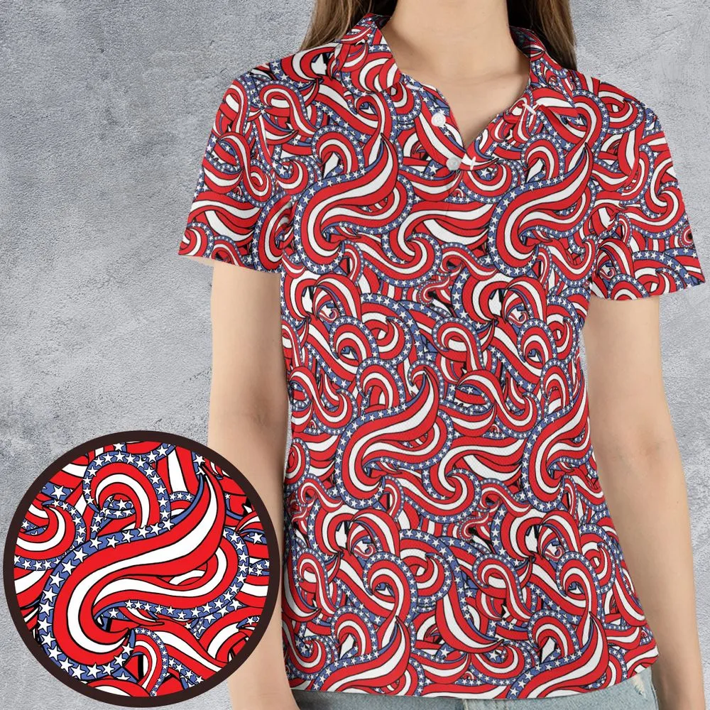 Patriotic American Flag Red White and Blue Stars -  - 4